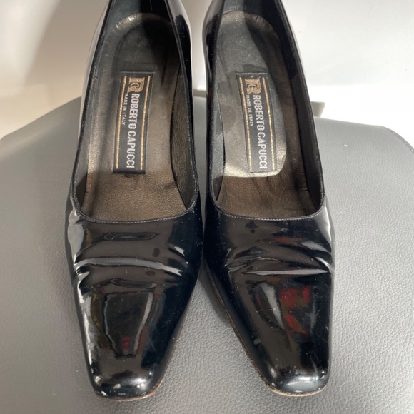 ELEGANT | Black |Roberto Capucci/ Italian Leather | Size 8.5 | 3” Heel - Picture 13 of 13
